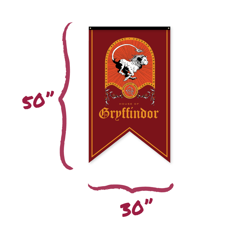 Harry Potter Gryffindor Crest Banner Flag (30'' x 50'')