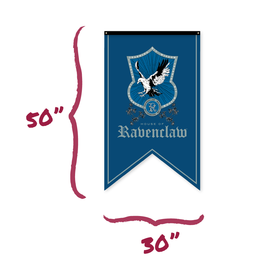 Harry Potter Ravenclaw Crest Banner Flag (30'' x 50'')