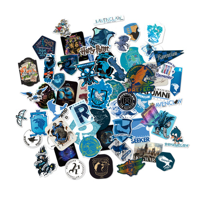 Harry Potter Ravenclaw House Pride Bundle (30'' x 50'' Banner, 60-Pack Decals & Wall Collage Kit)