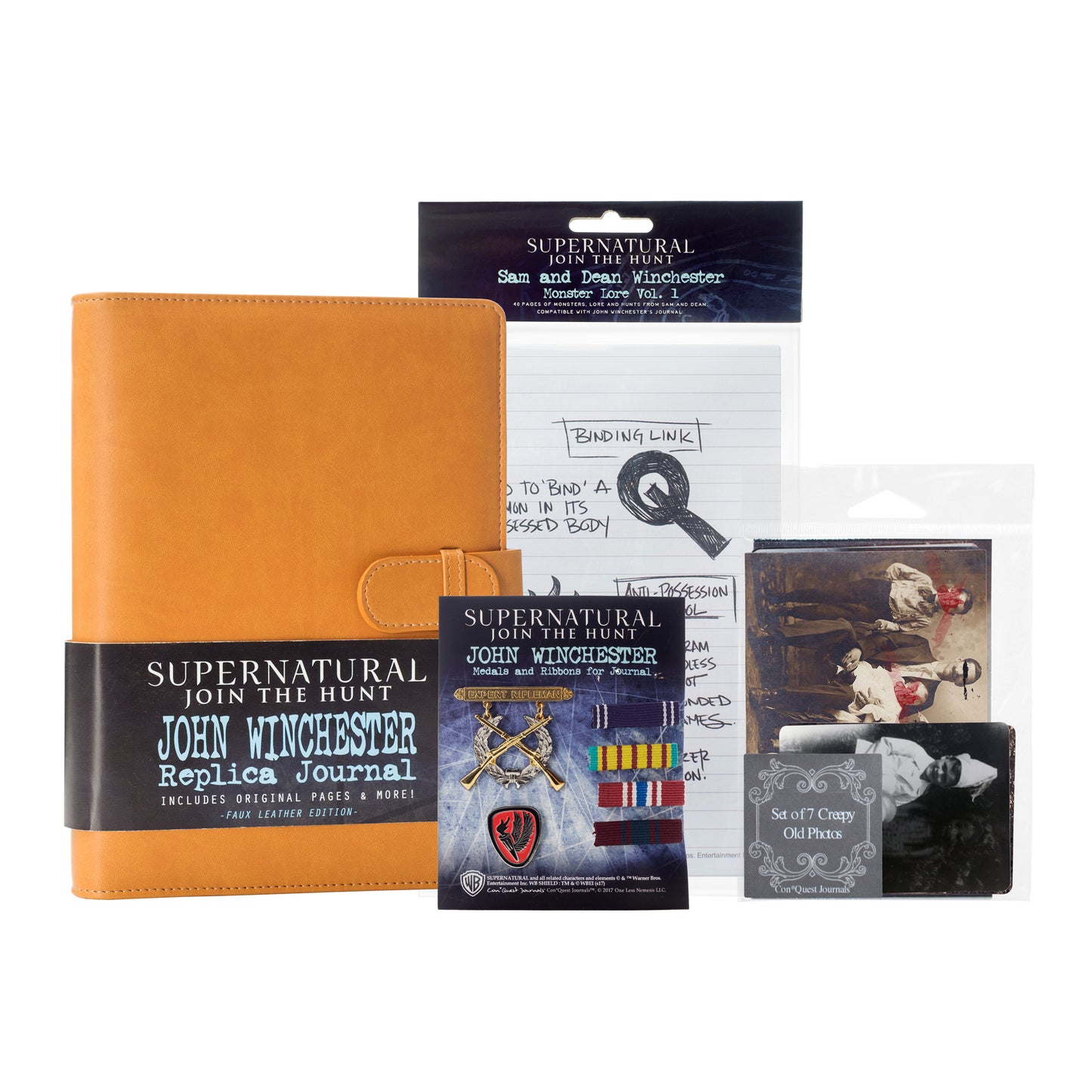 Supernatural John Winchester Replica Journal Deluxe Bundle