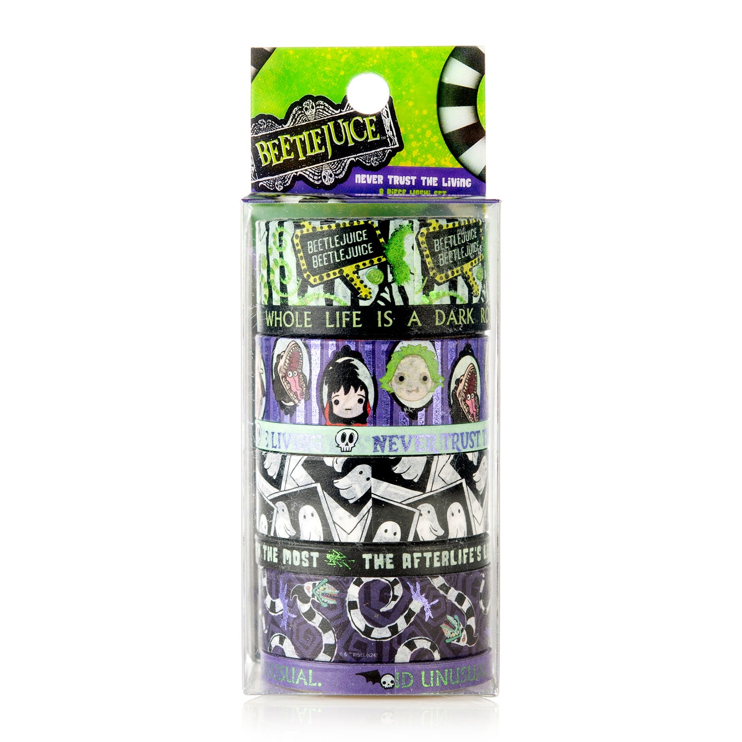 Beetlejuice Never Trust the Living Washi Tape (8-Pack)