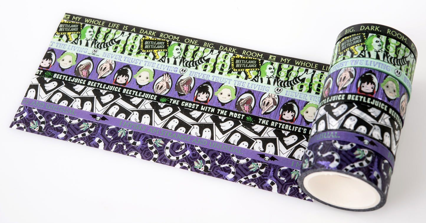 Beetlejuice Never Trust the Living Washi Tape (8-Pack)