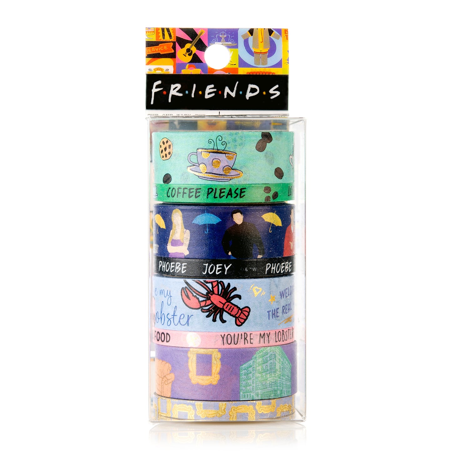 Friends Washi Tape & 50-Count Besties Decal Pack Bundle