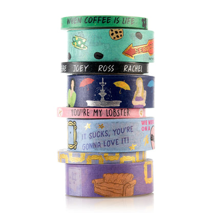 Friends Washi Tape & 50-Count Besties Decal Pack Bundle
