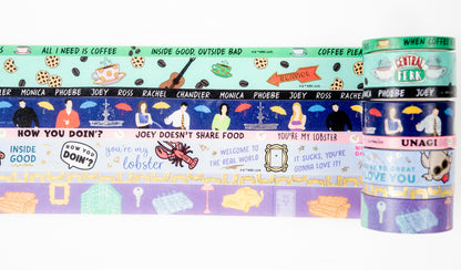 Friends Washi Tape & 50-Count Besties Decal Pack Bundle
