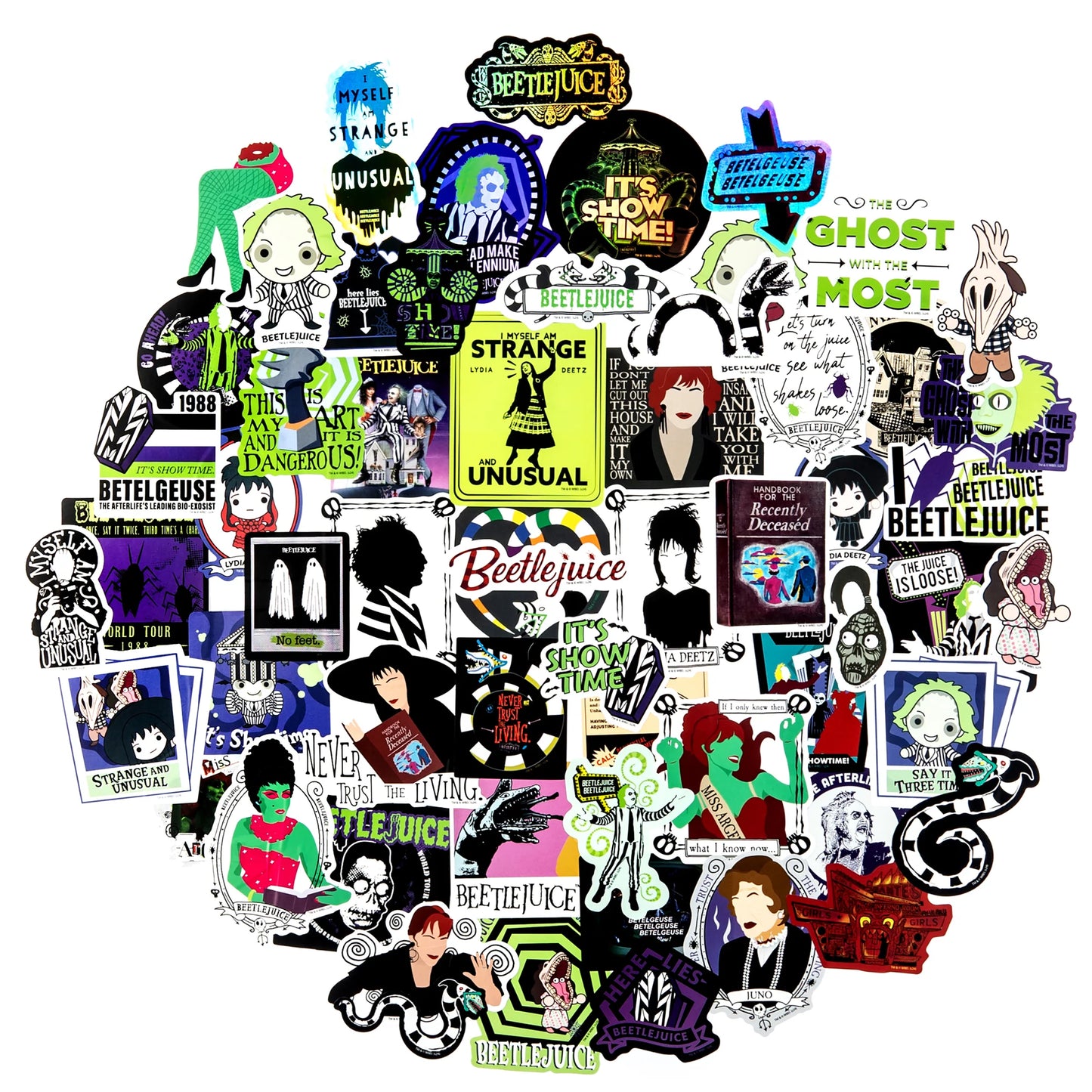 Beetlejuice Handbook for the Recently Deceased Steno Notepad & 60-Count Decal Pack Bundle