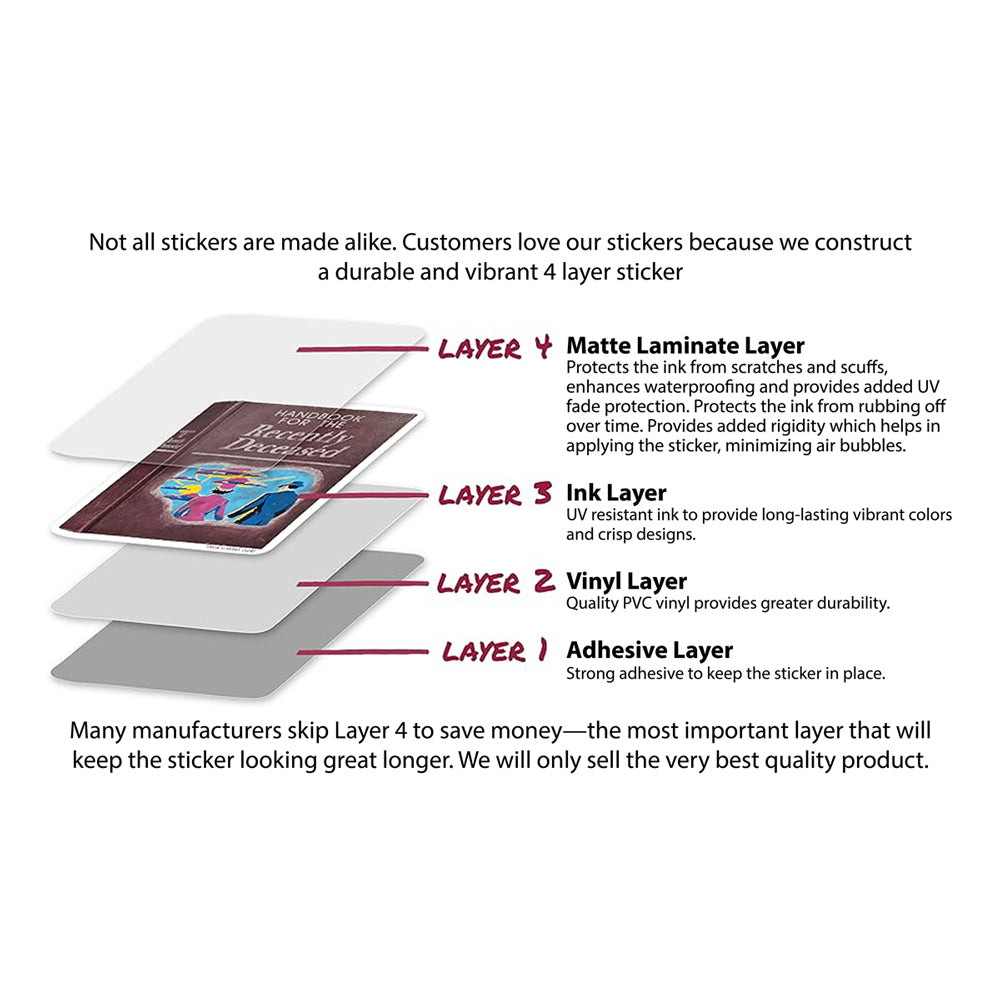 Beetlejuice Never Trust the Living Decals (60-Pack)