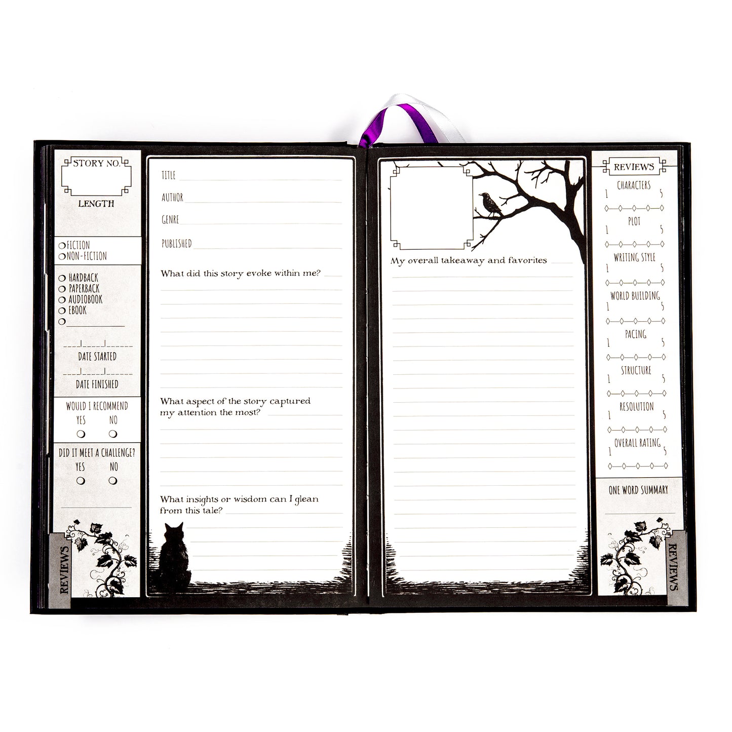 Waiting for the Night Reading Journal, Coloring Book & Washi Tape Bundle