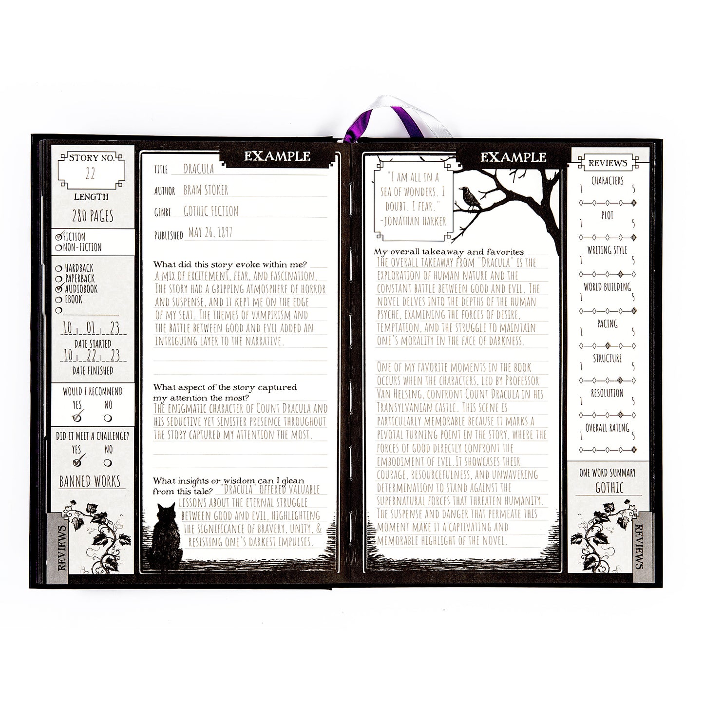 Waiting for the Night Reading Journal, Coloring Book & Washi Tape Bundle