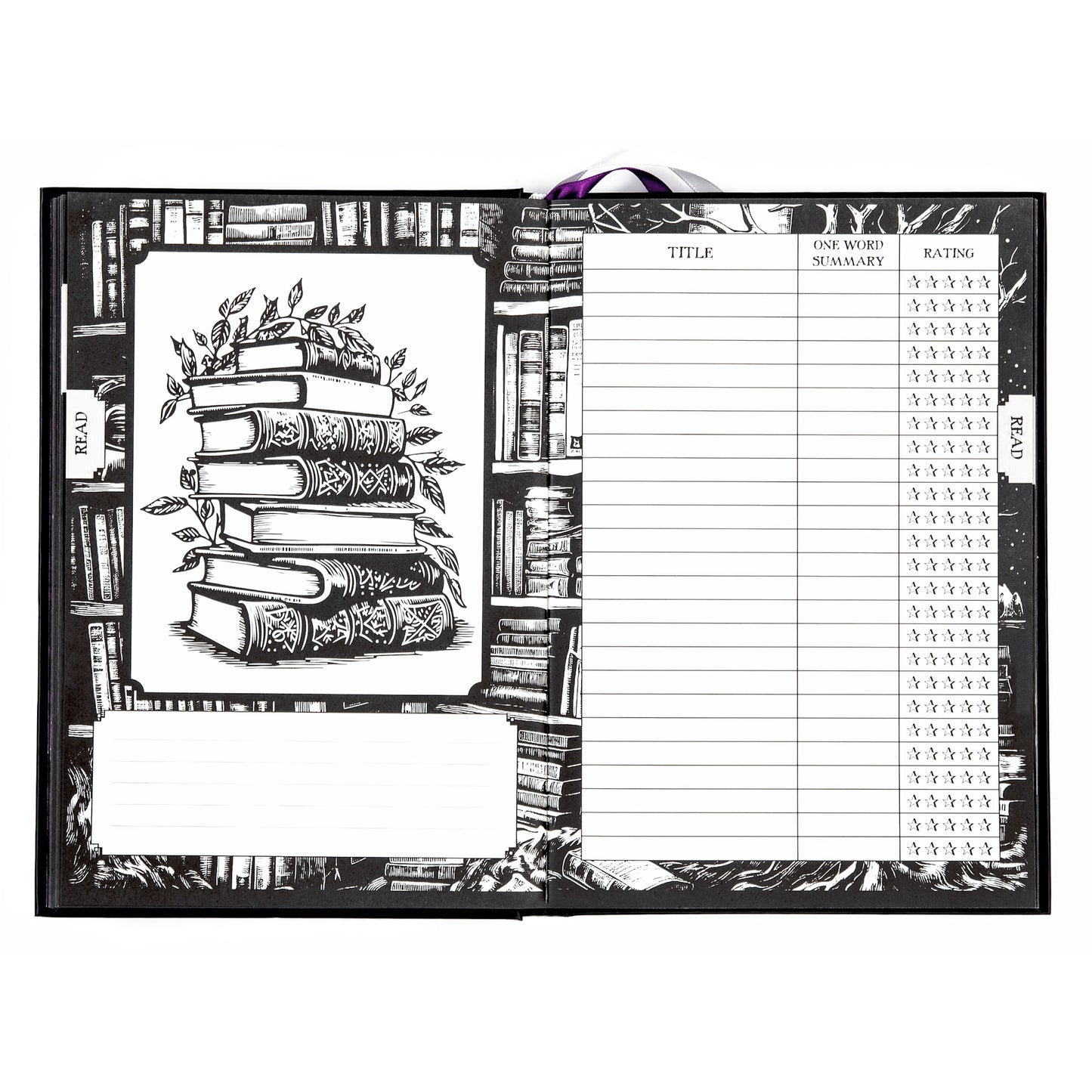 Waiting for the Night Reading Journal, Coloring Book & Washi Tape Bundle