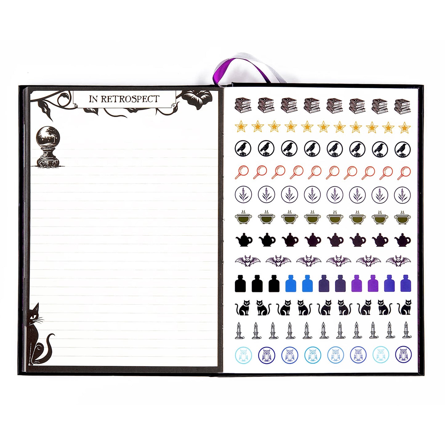 Waiting for the Night Reading Journal, Coloring Book & Washi Tape Bundle