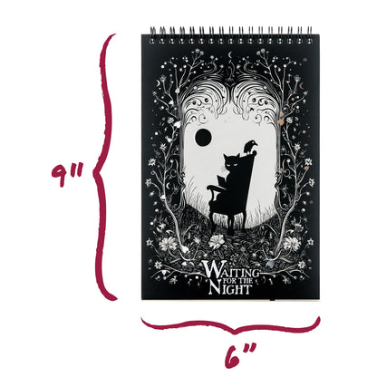 Waiting for the Night Top-Spiral Steno Notepad (6'' x 9'')