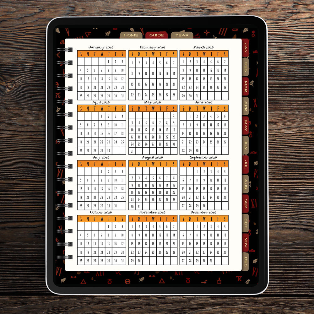 Waiting for the Night 2026 Weekly Planner [DIGITAL VERSION]