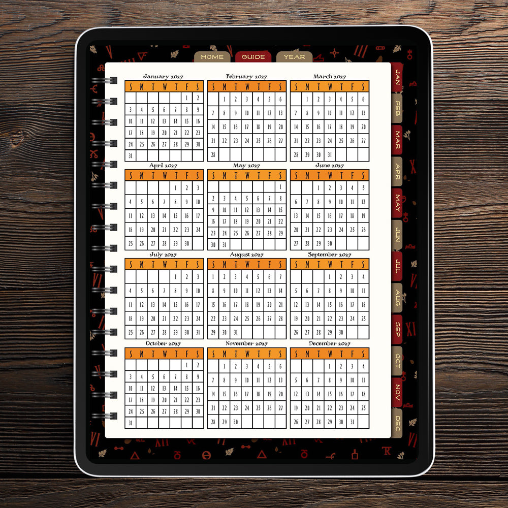 Waiting for the Night 2026 Weekly Planner [DIGITAL VERSION]