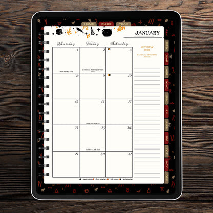 Waiting for the Night 2026 Weekly Planner [DIGITAL VERSION]