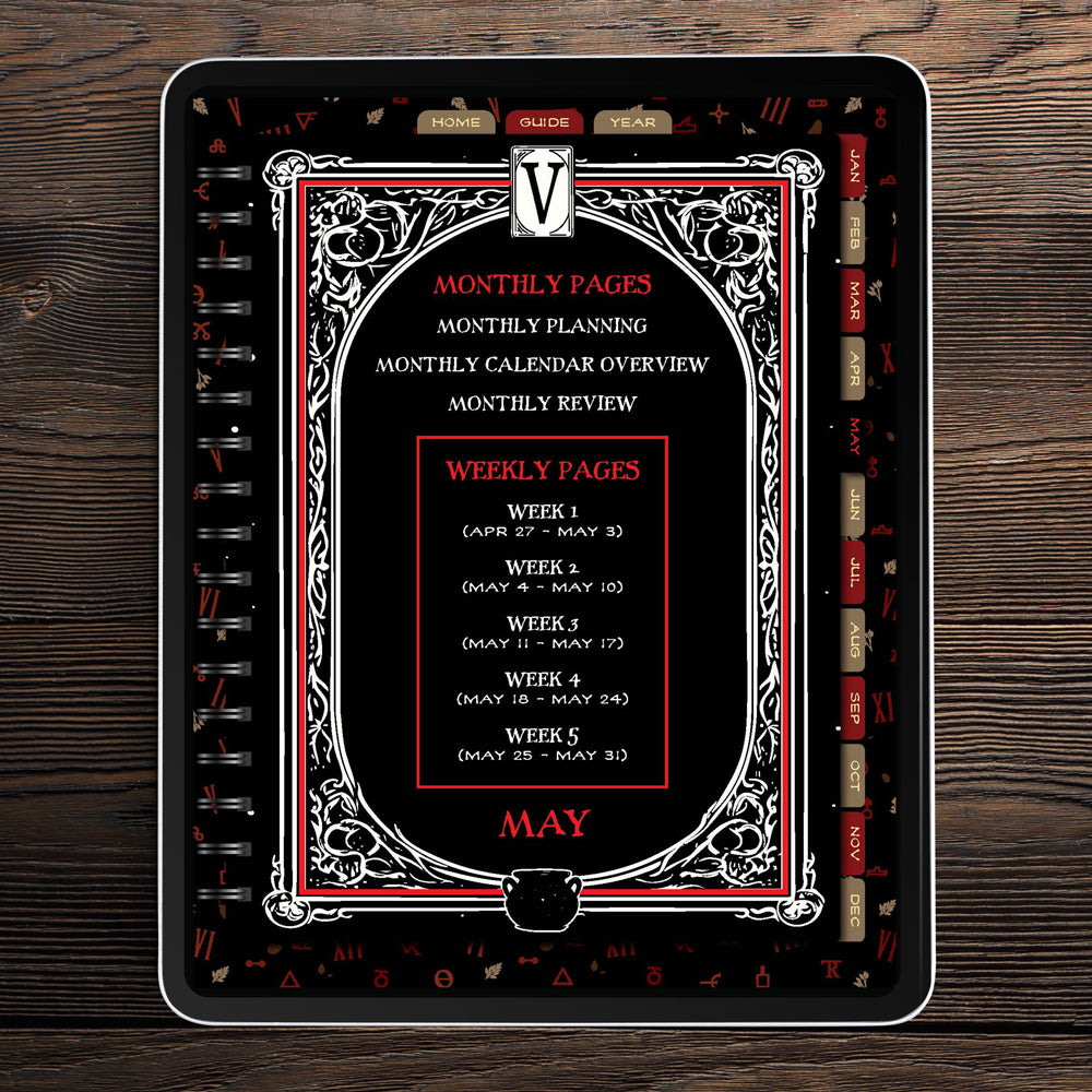 Waiting for the Night 2026 Weekly Planner [DIGITAL VERSION]