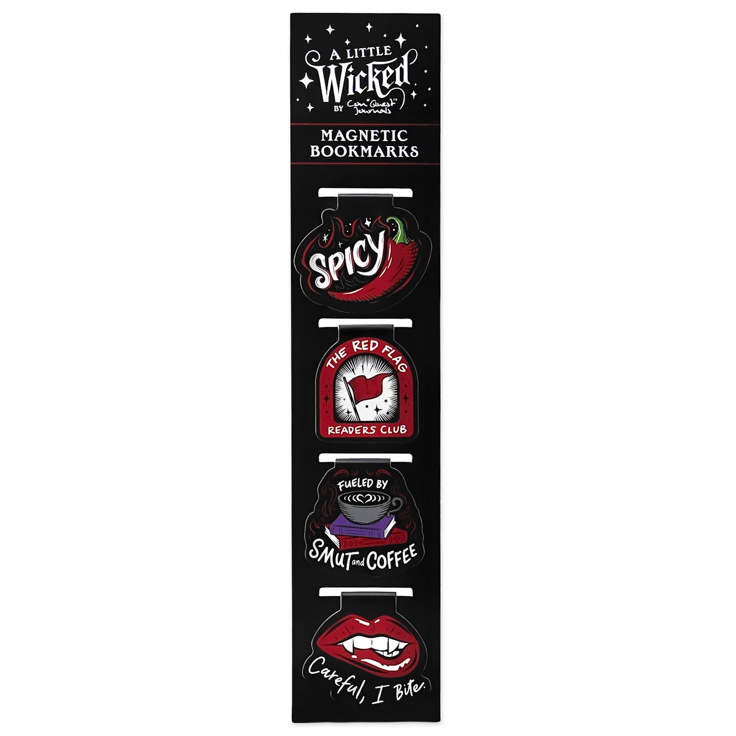 A Little Wicked Magnetic Bookmarks (4-Pack)
