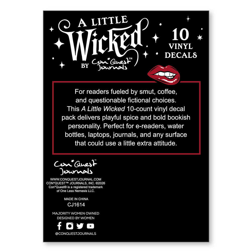 (10-Pack) A Little Wicked Decals