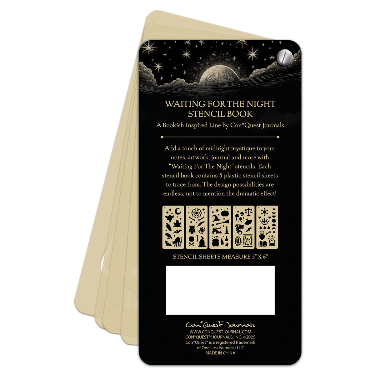 Waiting for the Night Steno Notepad & Stencil Book Bundle