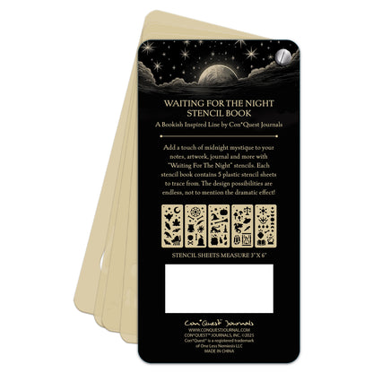 Waiting for the Night Steno Notepad & Stencil Book Bundle