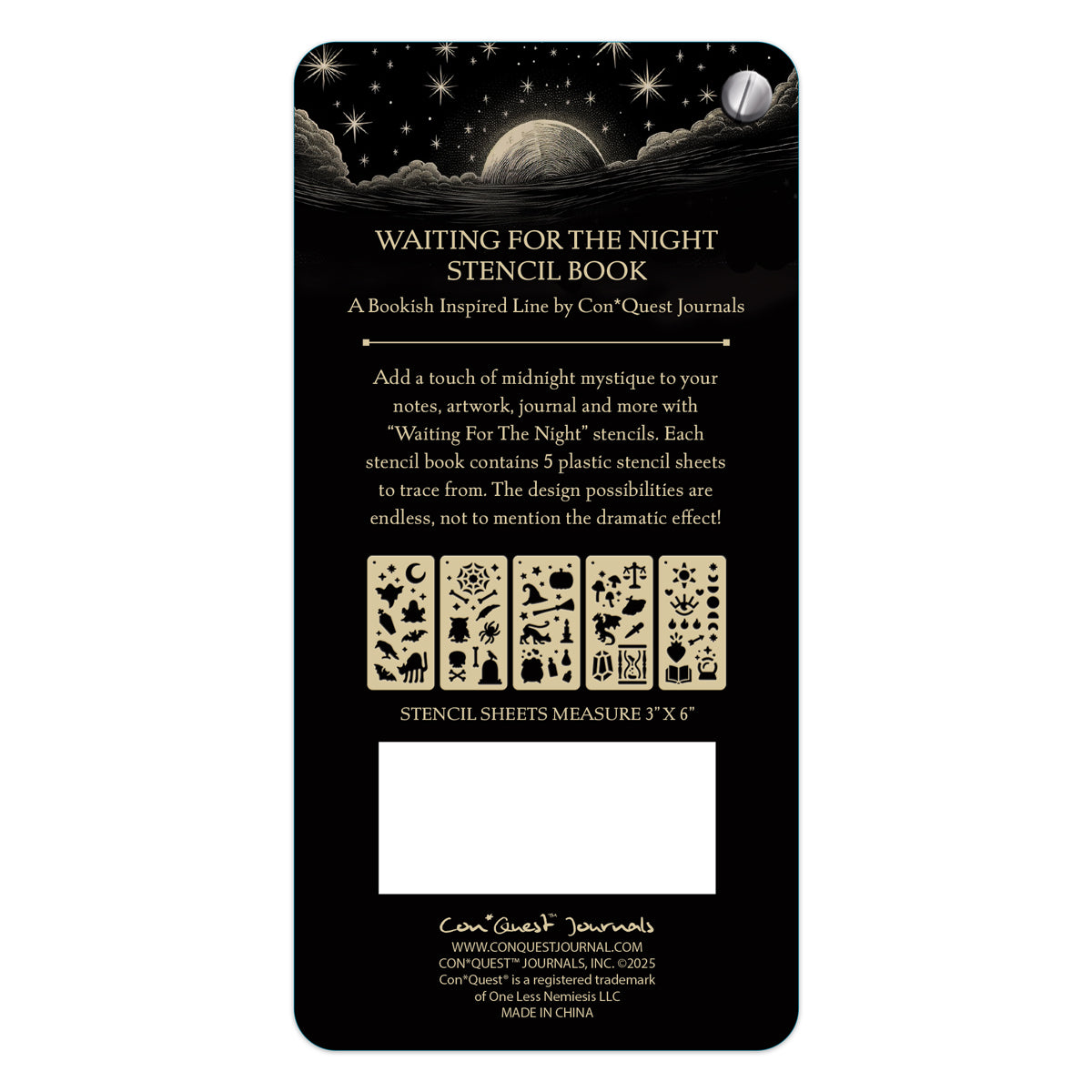Waiting for the Night Steno Notepad & Stencil Book Bundle