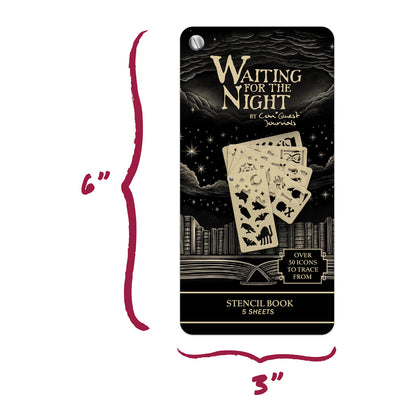 Waiting for the Night Steno Notepad & Stencil Book Bundle