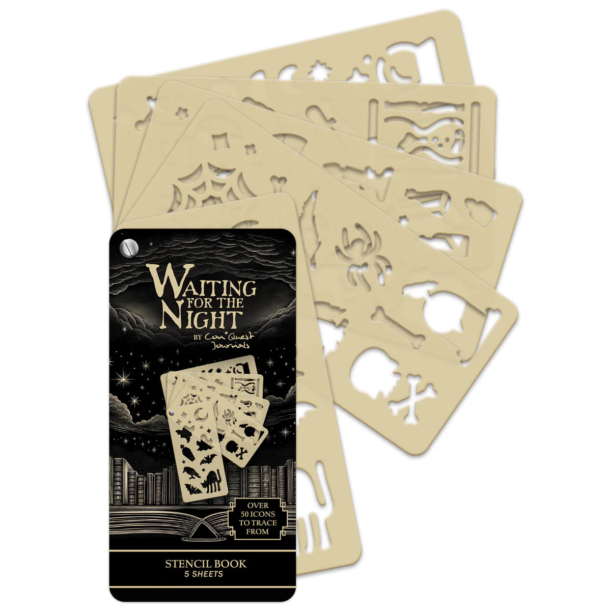 Waiting for the Night Steno Notepad & Stencil Book Bundle