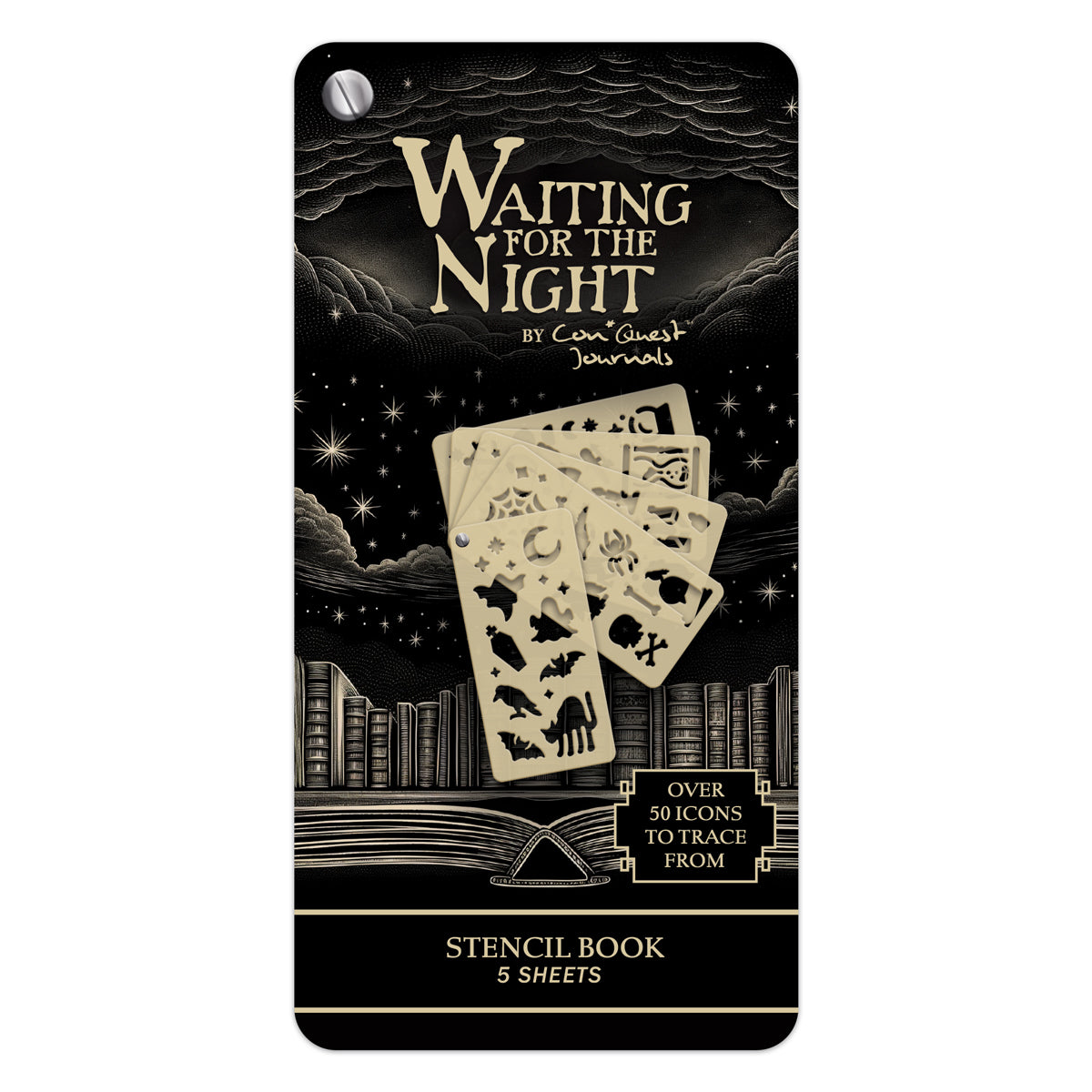 Waiting for the Night Steno Notepad & Stencil Book Bundle