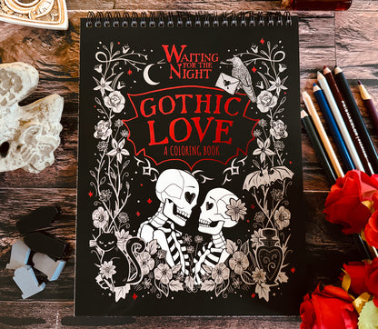 Waiting for the Night Gothic Love Coloring Book (SLIGHTLY CURSED STOCK)