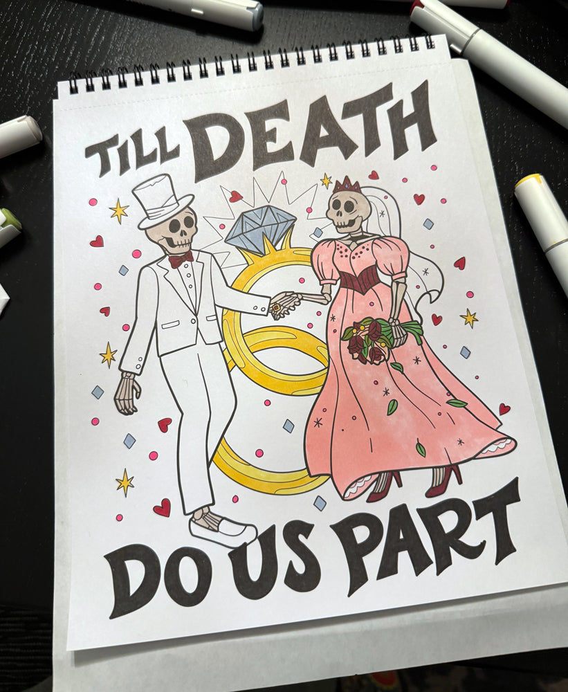 Waiting for the Night Gothic Love Coloring Book (SLIGHTLY CURSED STOCK)