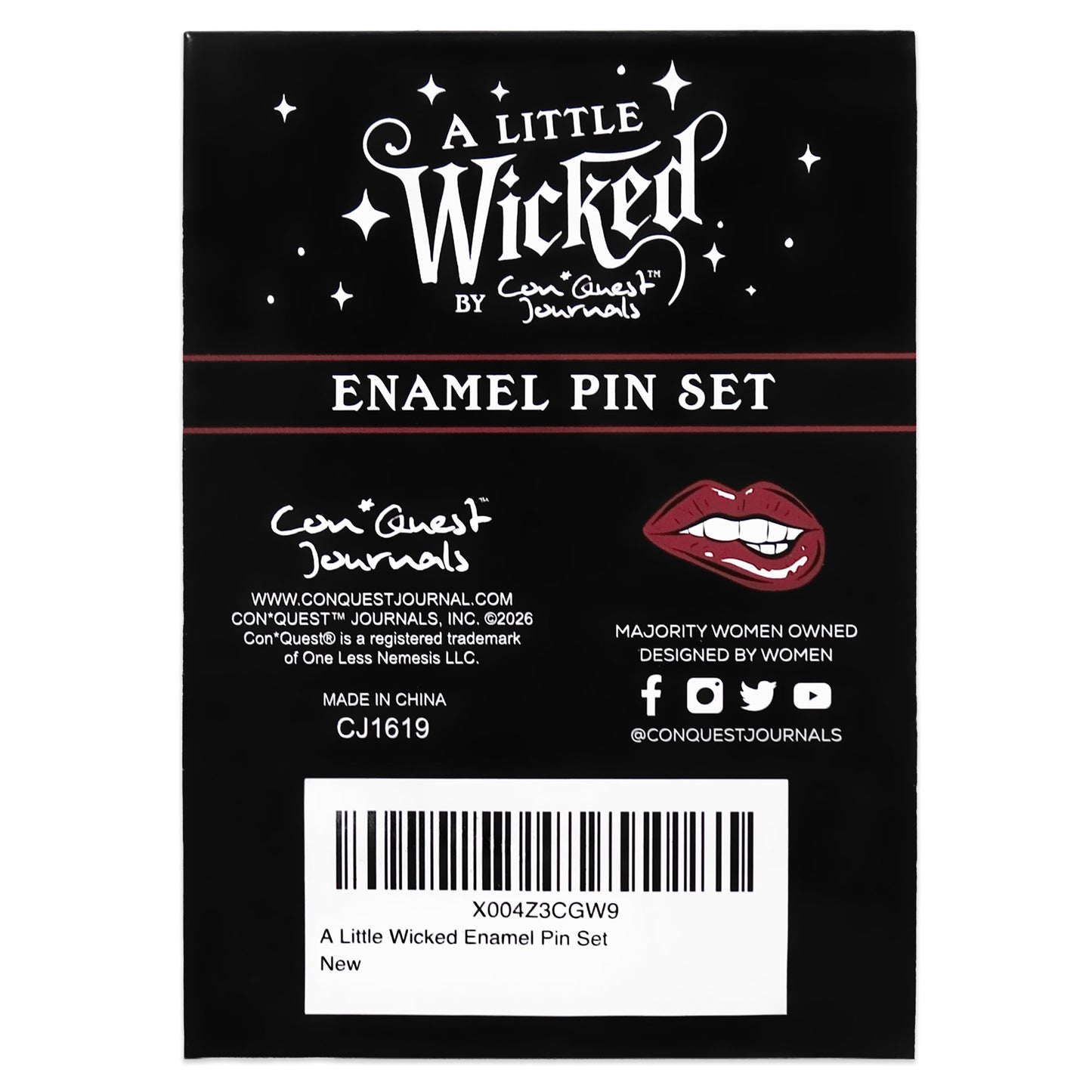 A Little Wicked Enamel Pins (3-Pack)