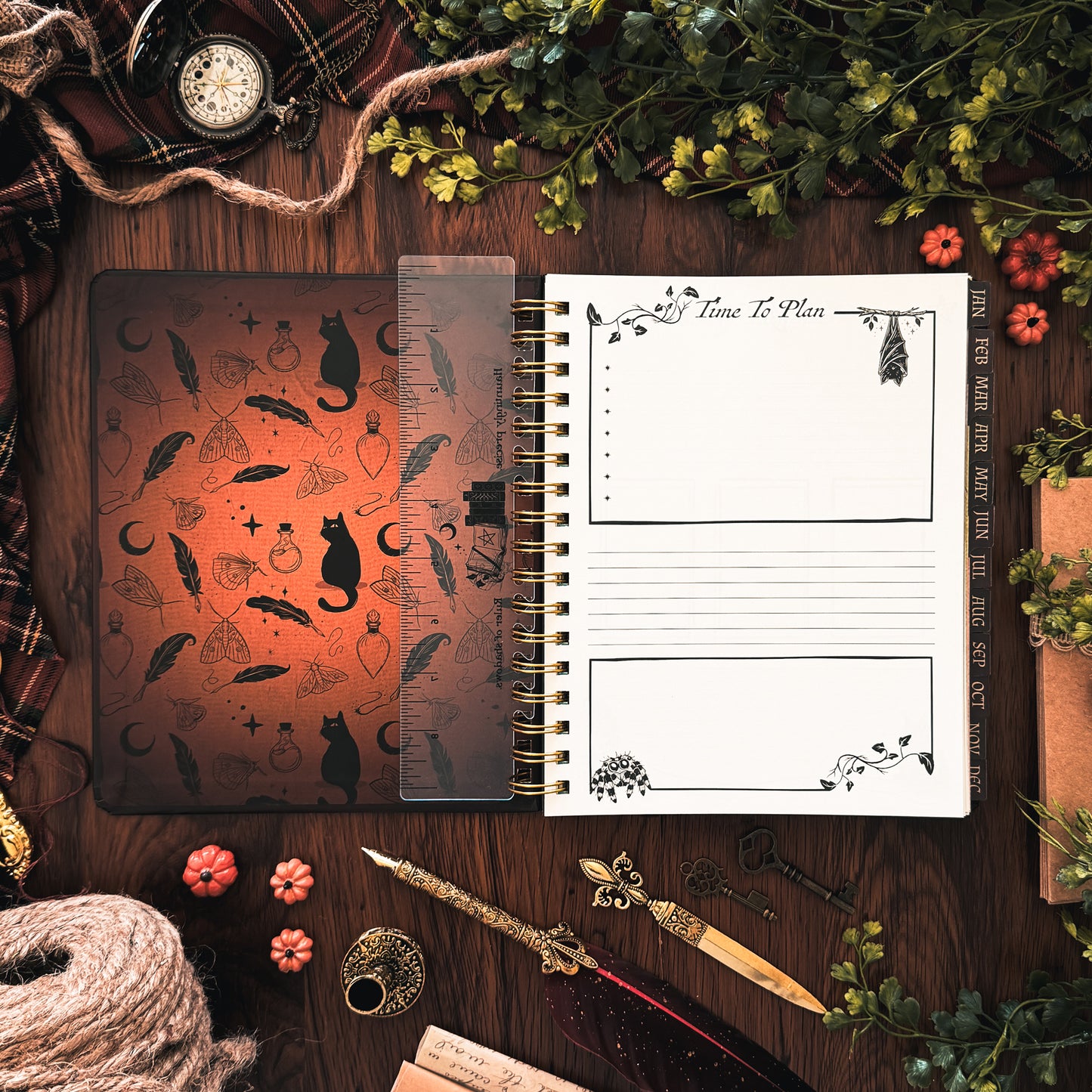 Waiting for the Night: The Witching Hour 2027 Weekly Planner, Personal Organizer (Original Artwork)
