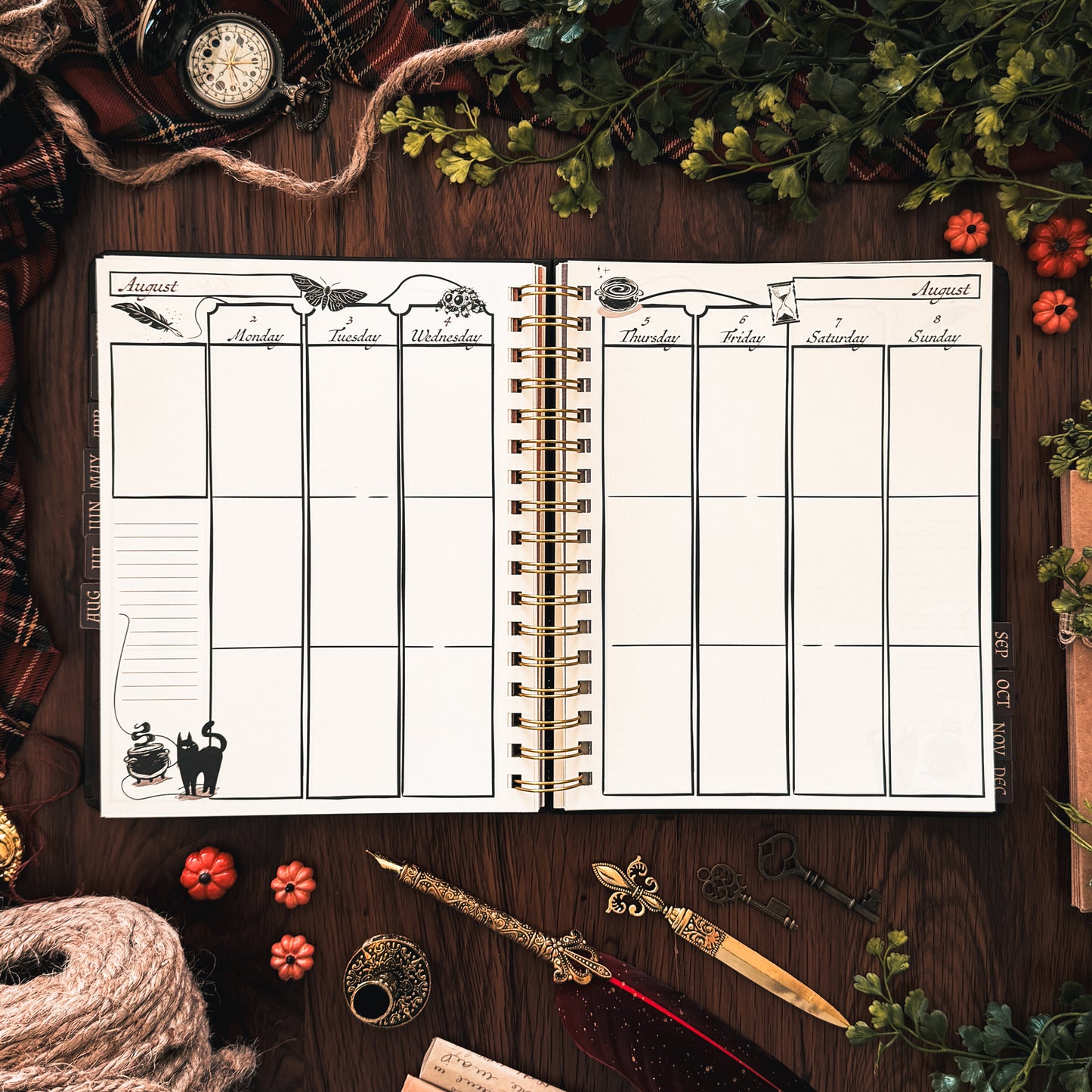 Waiting for the Night: The Witching Hour 2027 Weekly Planner, Personal Organizer (Original Artwork)