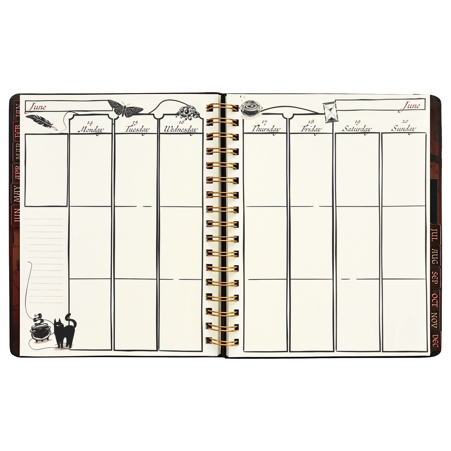 Waiting for the Night: The Witching Hour 2027 Weekly Planner
