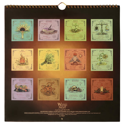 Waiting for the Night: The Witching Hour 2027 Spiral Wall Calendar