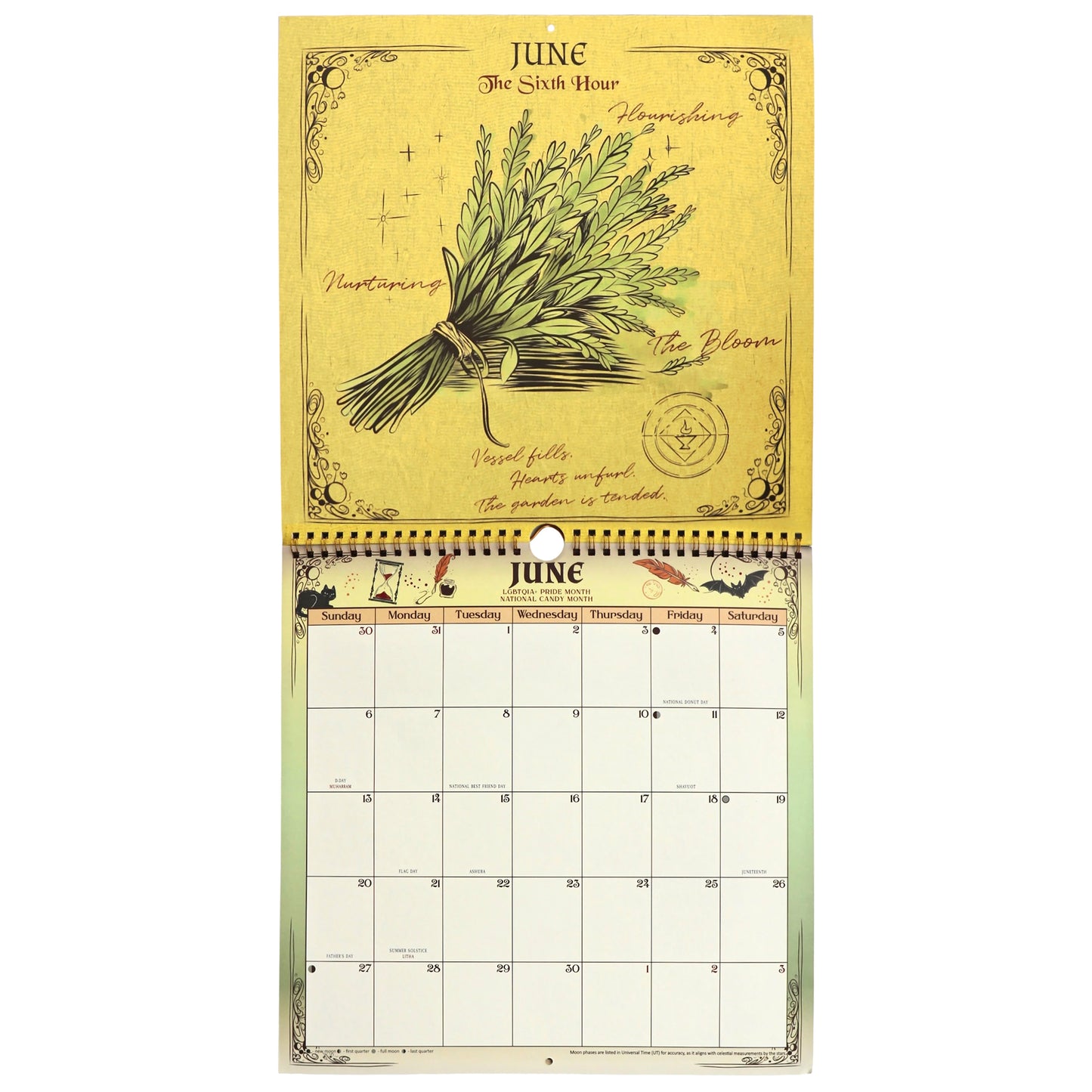 Waiting for the Night: The Witching Hour 2027 Spiral Wall Calendar