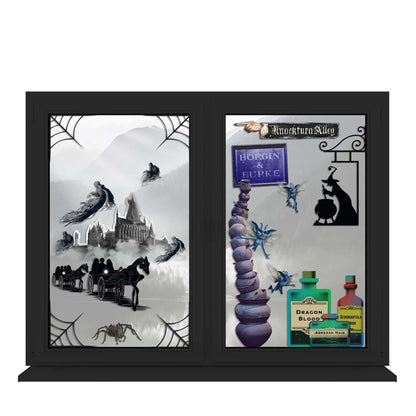 Harry Potter Halloween at Hogwarts Window Clings