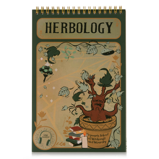 Harry Potter Herbology Top-Spiral Steno Notepad (6'' x 9'')