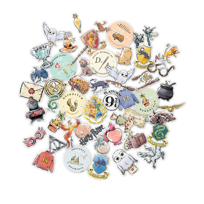 Harry Potter Clear Watercolor Decals (50-Pack)