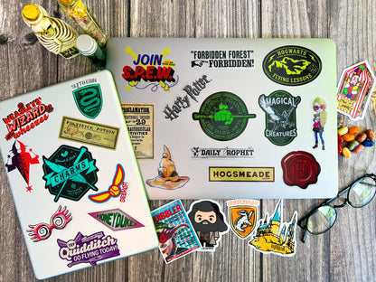 Harry Potter Variety, Watercolor & Chibi Clear Decals Jumbo Bundle (150-Pack)