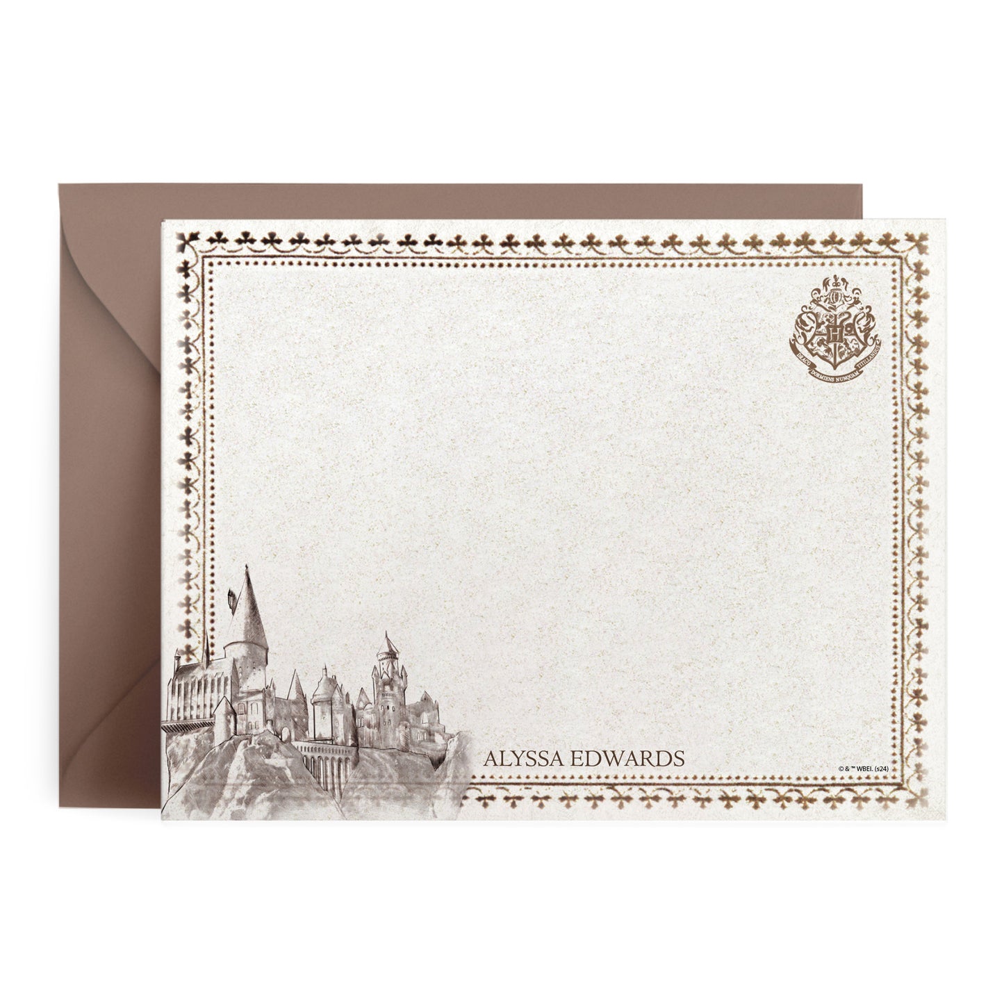 Harry Potter Hogwarts Ticket Personalized Notecards