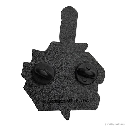 Into Darkness Series: Book Stack Enamel Pin