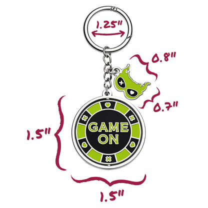 Game On: Poker Chip Enamel Bag Charm