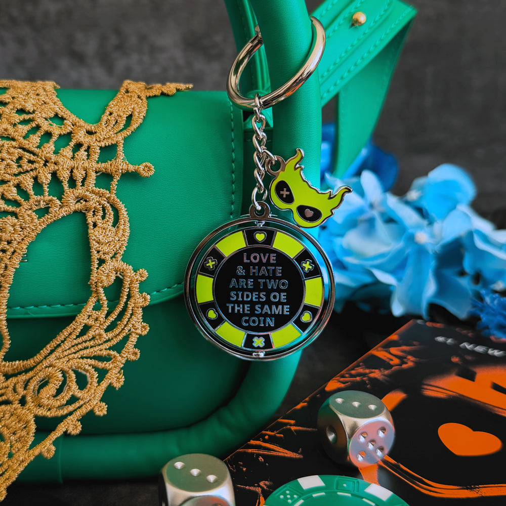 Game On: Poker Chip Enamel Bag Charm