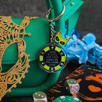 Game On: Poker Chip Enamel Bag Charm