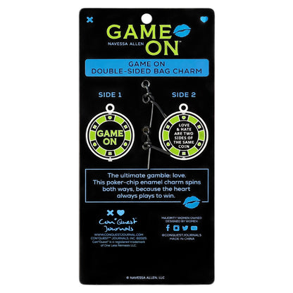 Game On: Poker Chip Enamel Bag Charm
