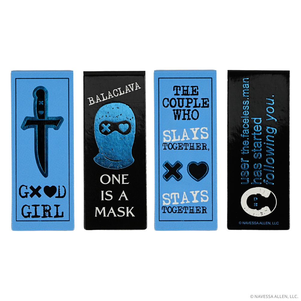 Lights Out Reading & Journaling Bundle (Journal, Annotation Book Flags & Magnetic Bookmarks)