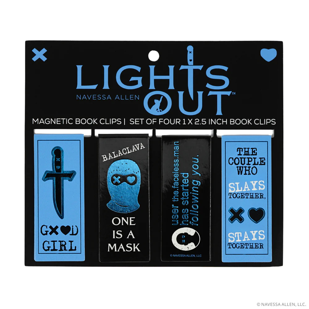 Lights Out Reading & Journaling Bundle (Journal, Annotation Book Flags & Magnetic Bookmarks)