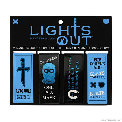 Lights Out Reading & Journaling Bundle (Journal, Annotation Book Flags & Magnetic Bookmarks)