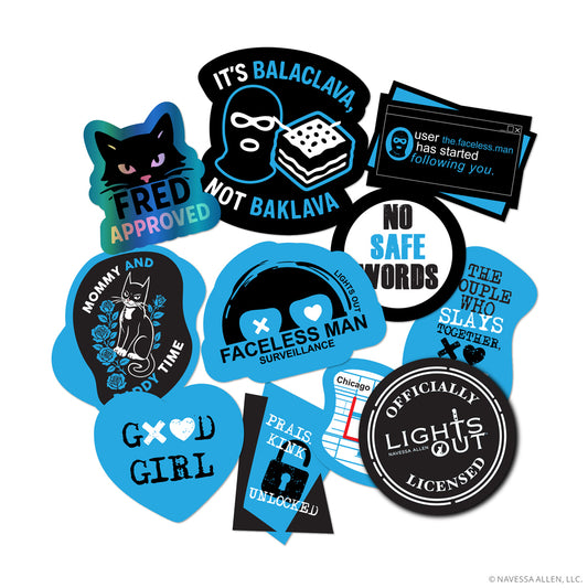 (10-Pack) Lights Out Decals